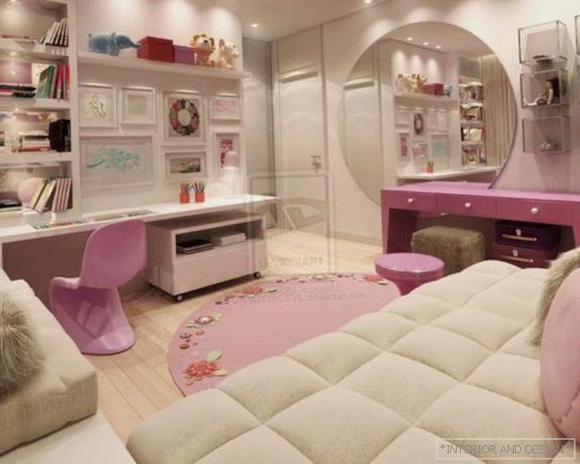 Designul camerei pentru o fată