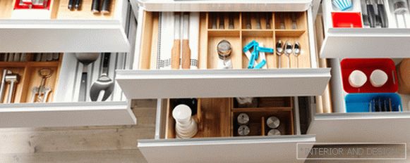 Rafturi și sertare в кухонной мебели от Икеа - 3
