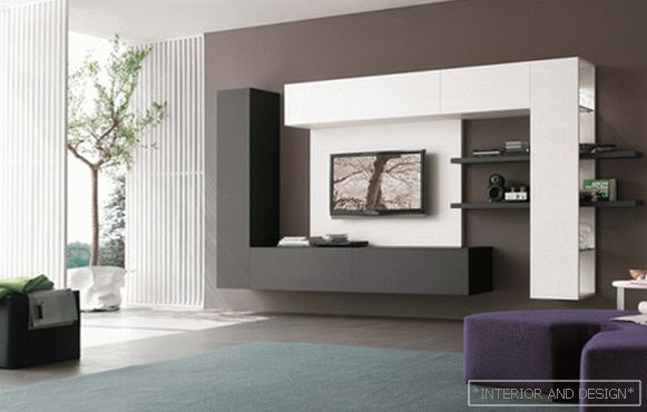Camera de zi în stil modern (mobilier de înaltă tehnologie) - 2