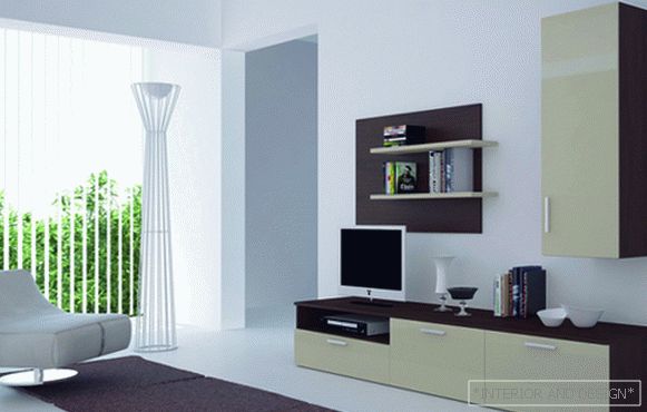Mobilier pentru camera de zi într-un stil modern (minimalism) - 2
