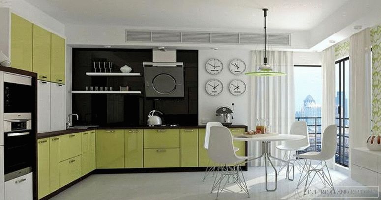 bucătărie tapet verde gamma 9