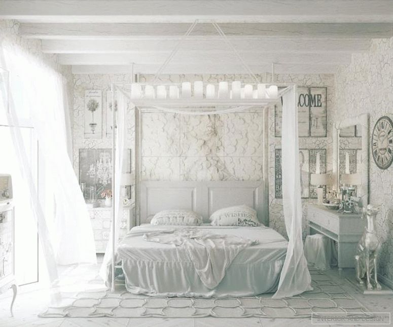 Perdele pentru dormitor în stilul Provence 3