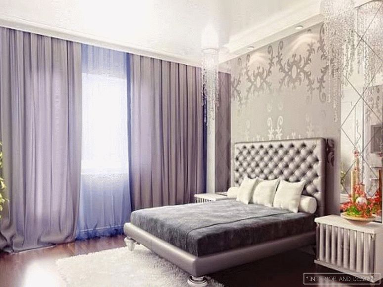 Perdele pentru dormitor în stilul Art Deco 5