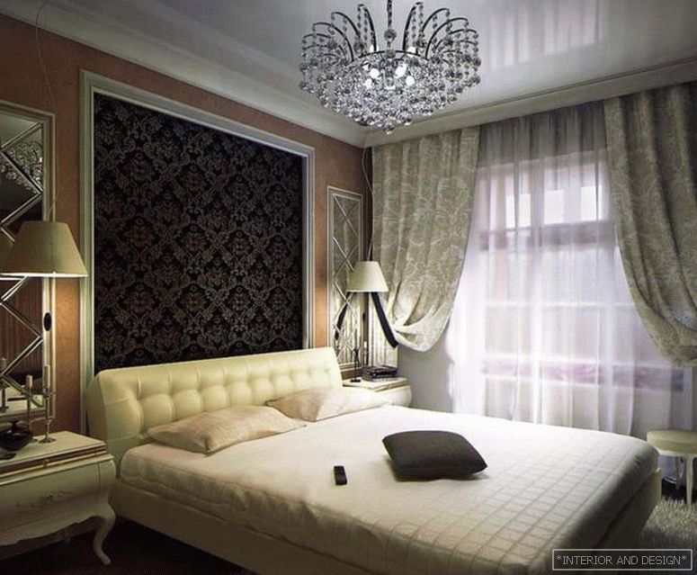Perdele pentru dormitor în stilul Art Deco 7