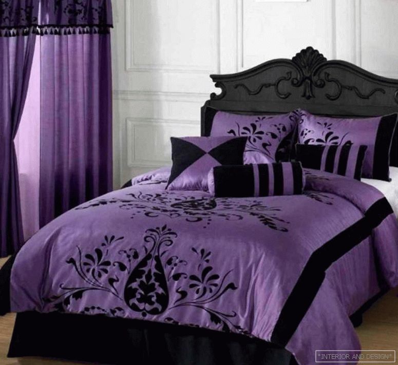Purple perdele pentru dormitor 2