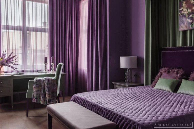 Purple perdele pentru dormitor 5