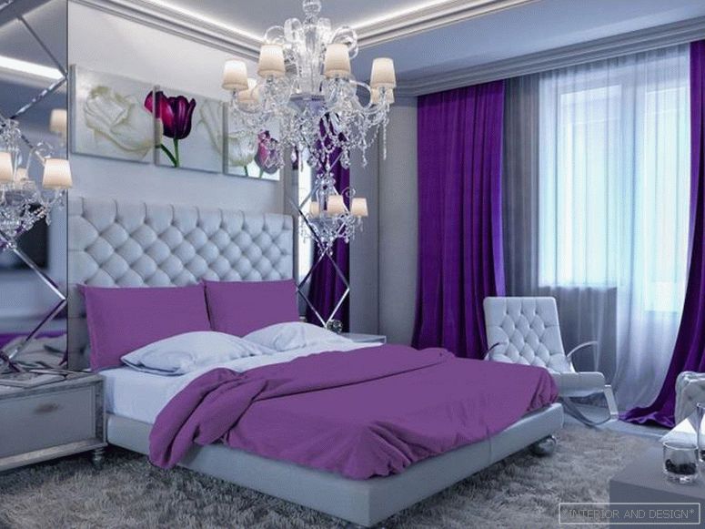 Purple perdele pentru dormitor 6