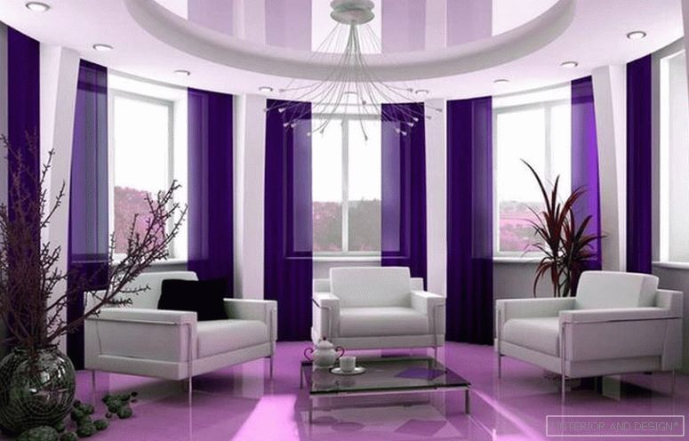 Culoare violetă în interior 4